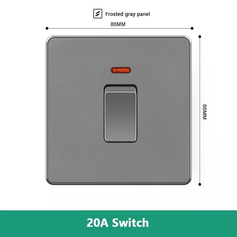 Великобритания 13A с USB Type-c 18W быстрая зарядка настенная силовая розетка вилка, Универсальный настенный выключатель света двойной USB электрическая розетка AC110-250V