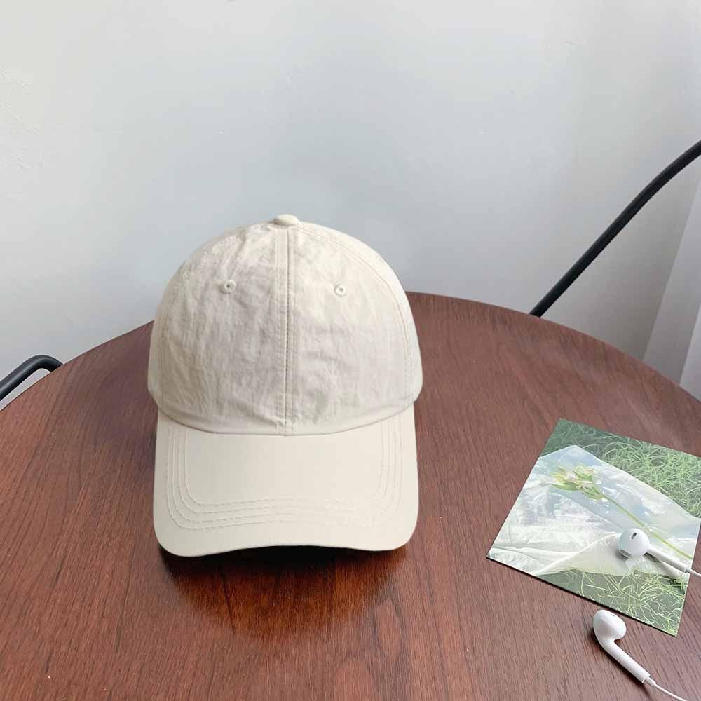 Solid Color Solid Color Sun Hat Korean Style Peaked Cap Quick-Drying Baseball Cap Girl