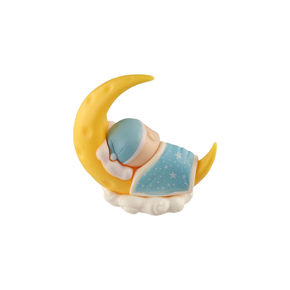 Figurines Cartoon Action Figure Cake Decoration Car Dashboard Ornament Sleeping Baby Moon Doll