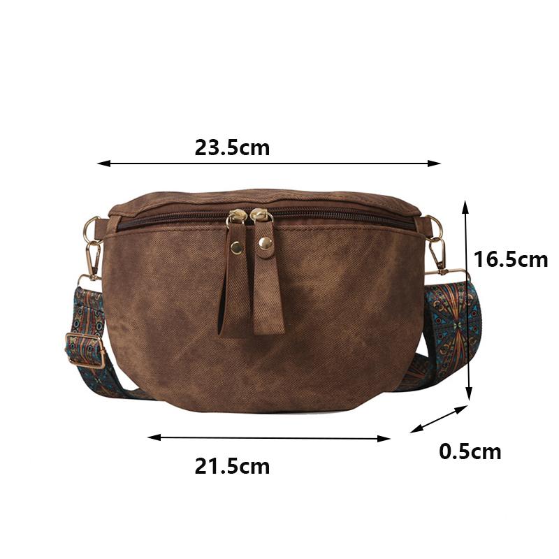 Женские поясные сумки из искусственной кожи Стильная сумка-хобо Однотонная на плечо Роскошная дизайнерская нагрудная сумка Широкий ремень Модная поясная сумка KTY