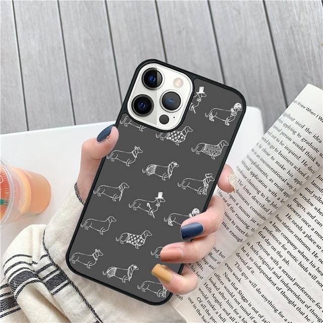Такса Teckel Dackel Собака Чехол-Ракушка Для iPhone 17 Air 15 16 14 13 12 Pro Max 11 Pro Max Plus Чехол-Защита для Телефона