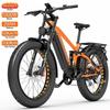 Электровелосипед Dukawey Silvertip8 1000W Мотор Вездеходный Электровелосипед 52V 20AH 26" Широкая Шина Полностью Амортизированный Электровелосипед Макс. Нагрузка 150 кг