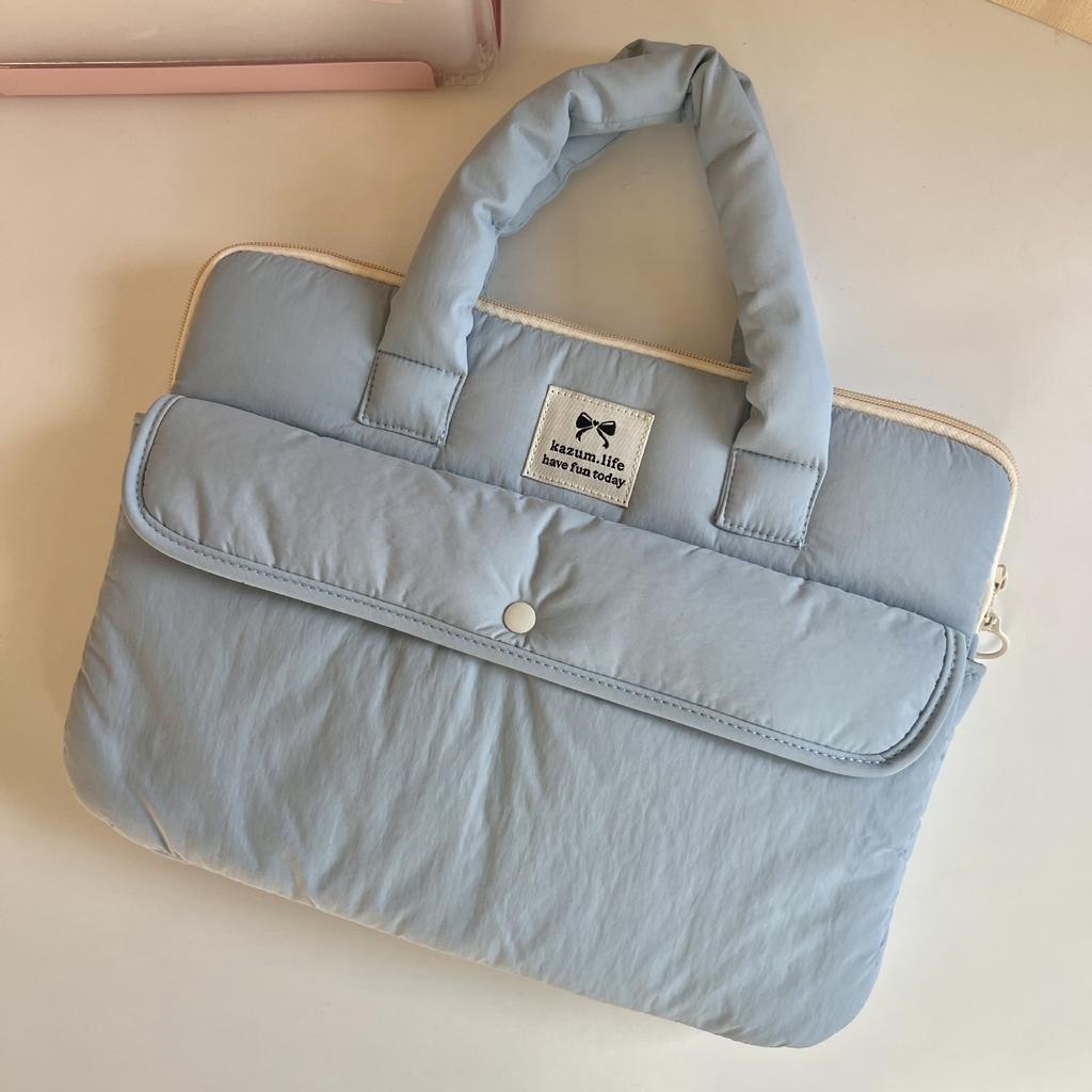 TS JYL laptop bag,Korean New Shockproof 11 13 15 Inch Sleeve Hand Laptop File Bag