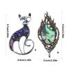 Handmade Feather/Cats Brooch Lightweight Copper Alloy Decoration Accessories For Jackets Scarves And Handbags