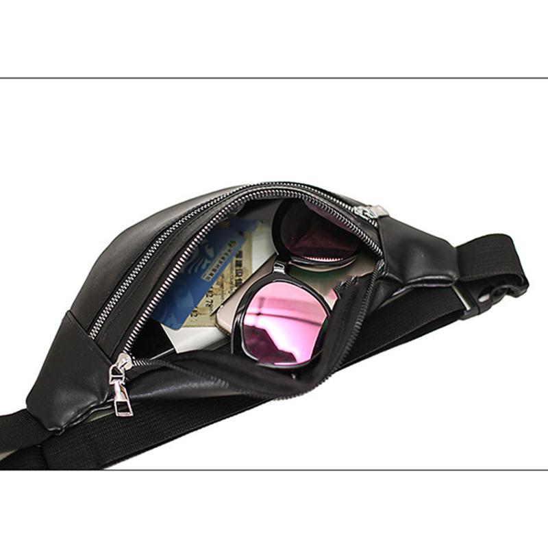 Новая женская кожаная поясная сумка для защиты от непогоды, сумка-пояс для денег, модный клатч на грудь