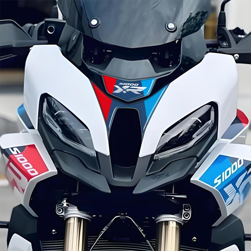 3D Гелевые Наклейки на Передний Обтекатель Подходят для BMW S1000XR 2020-2025 Водонепроницаемый Винил Устойчивый к Царапинам Морозостойкий Защитный Комплект Наклеек для Модификации Мотоцикла