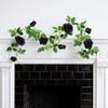 Rose Pattern Simulated Flowers 200cm Halloween Garland Artificial Rose Vines Home Decoration