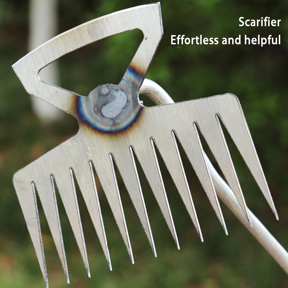 40 см Длина прополки артефакт корчевание прополочный инструмент стальной сорнякоудалитель садовый инструмент 4 зуба двойного назначения прополочник удаление