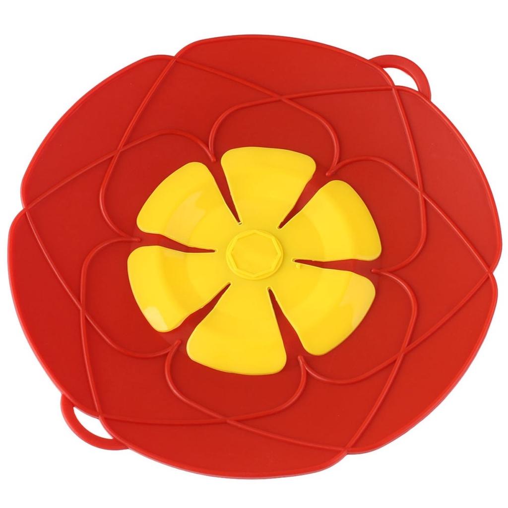 Spill Stopper Cover Boil Over Safeguard Silicone Lid Stops Pot Kitchen Tool KTY
