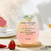 Colorful Stemless Wine Glasses Teacher Gifts For Women Birthday Gifts for Women Colleagues Best Friend For Her Cute Funny Gifts