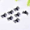 50pcs Halloween Spiders Decorations Small Black Plastic Spiders Haunted House Spider Decoration Simulation Tricky Toy