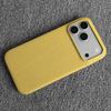 Роскошный чехол из натуральной коровьей кожи для iPhone 17 Pro Max 16 15 14 13 12 Натуральная коровья кожа Личи Кожа Ударопрочный чехол для телефона Fundas