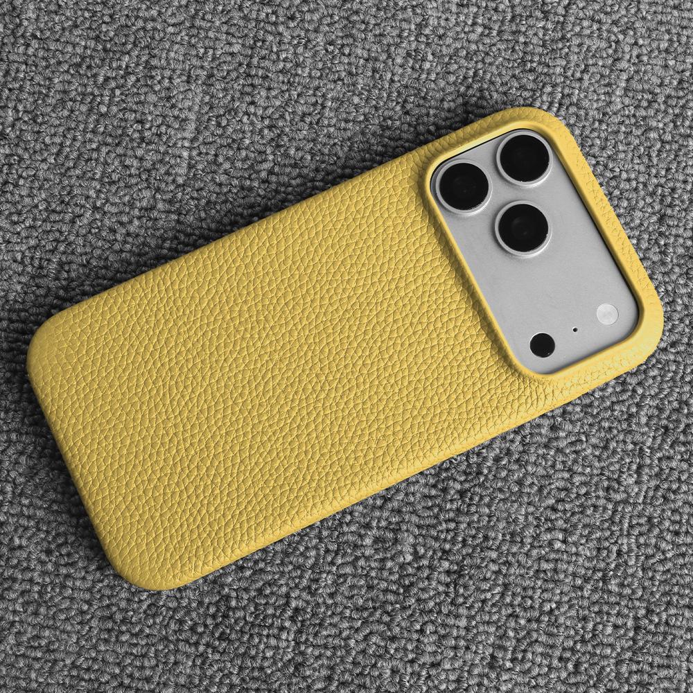 Роскошный чехол из натуральной коровьей кожи для iPhone 17 Pro Max 16 15 14 13 12 Натуральная коровья кожа Личи Кожа Ударопрочный чехол для телефона Fundas