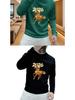 2026 Year of the Horse Men's Zodiac Hoodie - Red Hua Cotton Fleece-Lined 420g Trendy Top