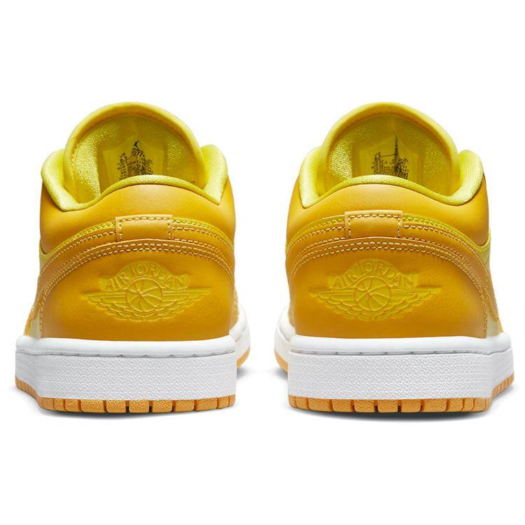 Air Jordan 1 Low Yellow Strike Women Sneakers White Pollen DC0774-700