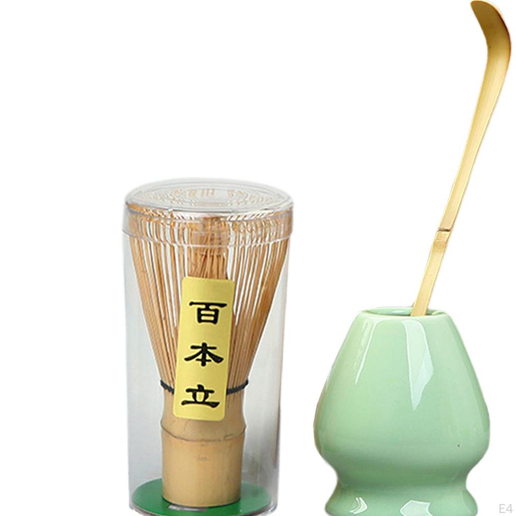 Японский набор для матча, современная чайная утварь, аксессуар, бамбуковый венчик, керамический венчик