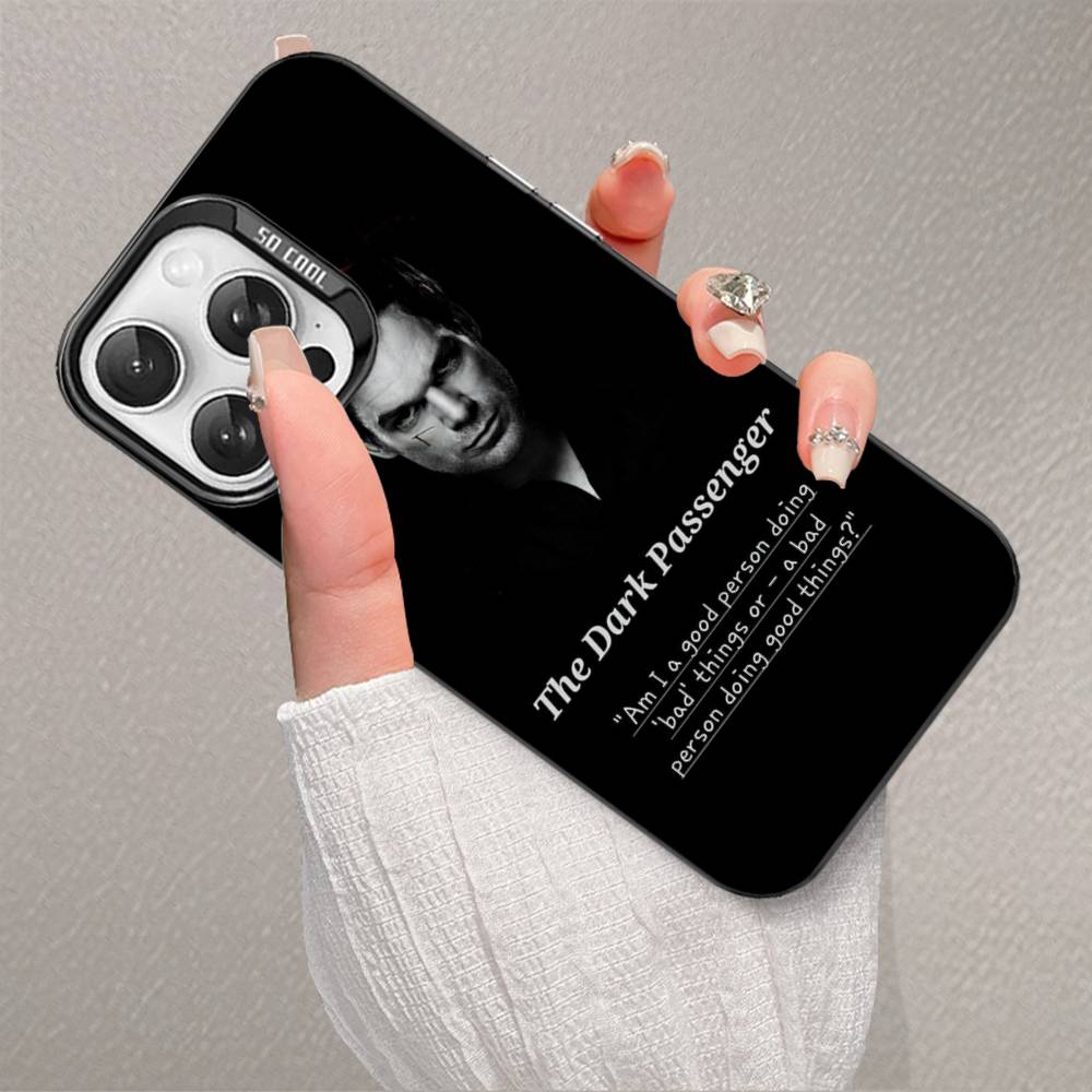 Чехол для телефона Декстер Морган для iPhone 17 16 15 14 13 12 11 Pro Max Plus Серебристый цвет