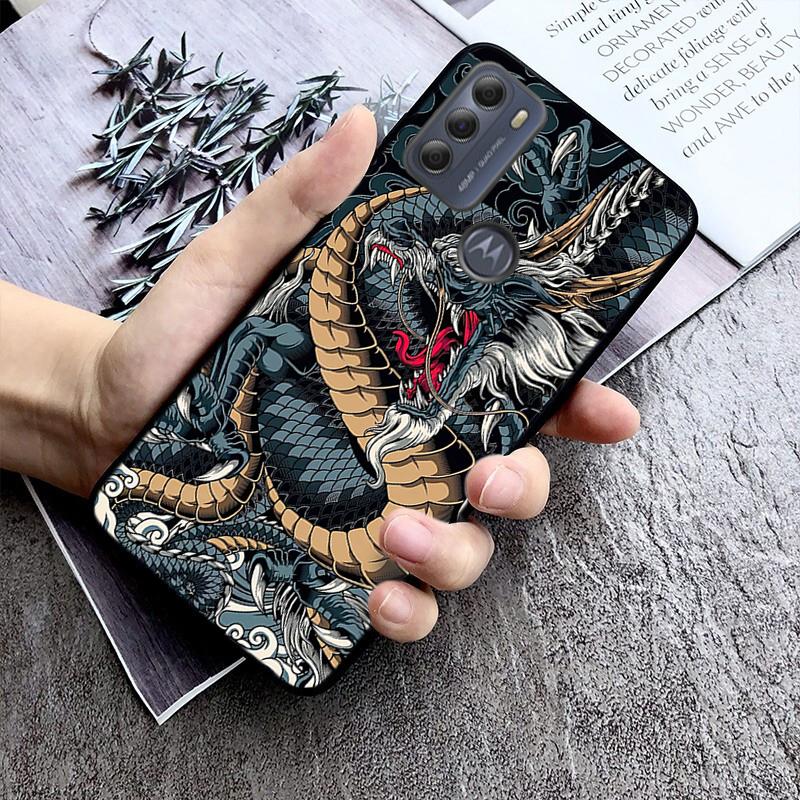 Fashion Cute China Dragon Phone Case For Motorola Moto G Stylus 5G G Play G Power G 5G G Pure 2023 2024 E20 E22 E22i E32 E40 E13
