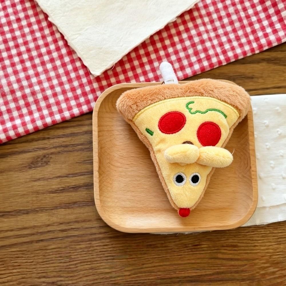 6pcs Keychain Combination Friendship Pizza Pendant Cartoon BFF Keyring Best Friend