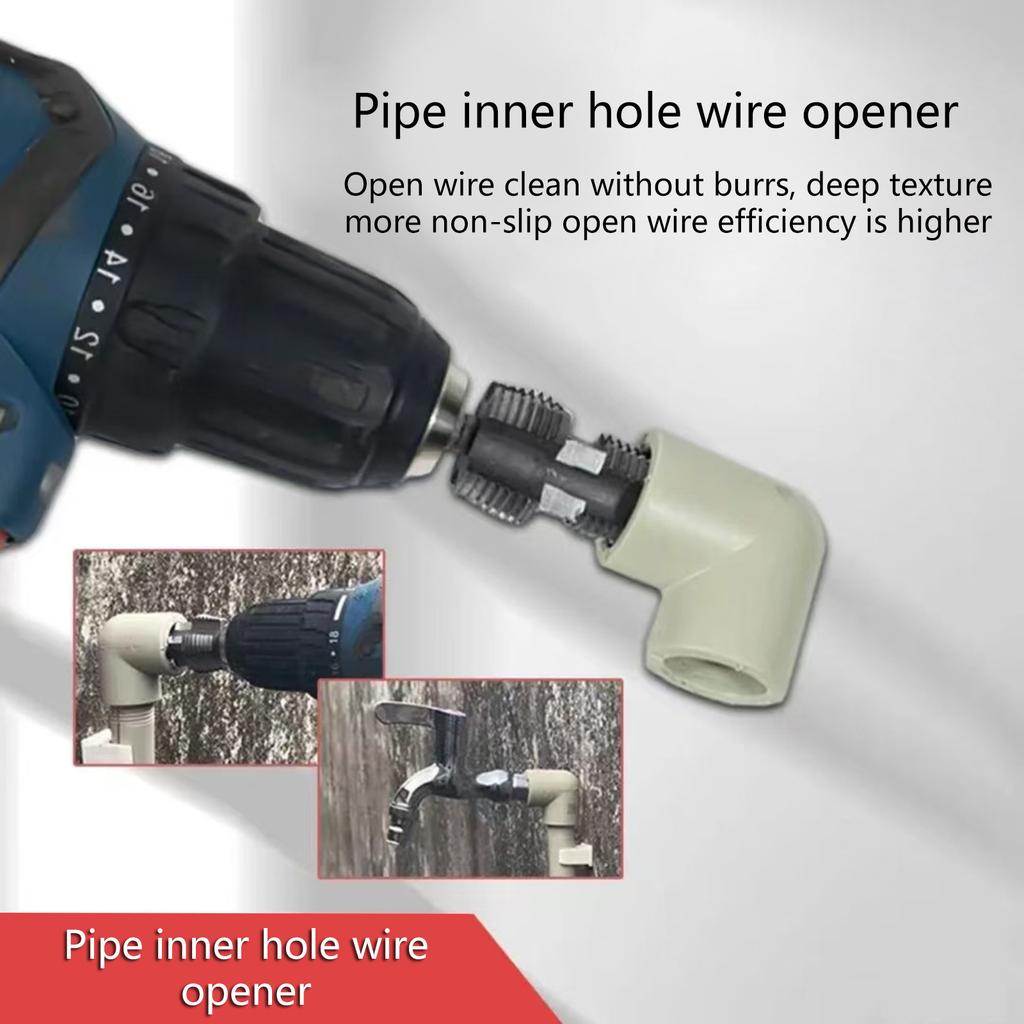 6,35 мм шестигранный адаптер для расширения водопроводной трубы, адаптер для электрической дрели для водопроводной трубы 1/2 3/4 дюйма, детали электроинструмента