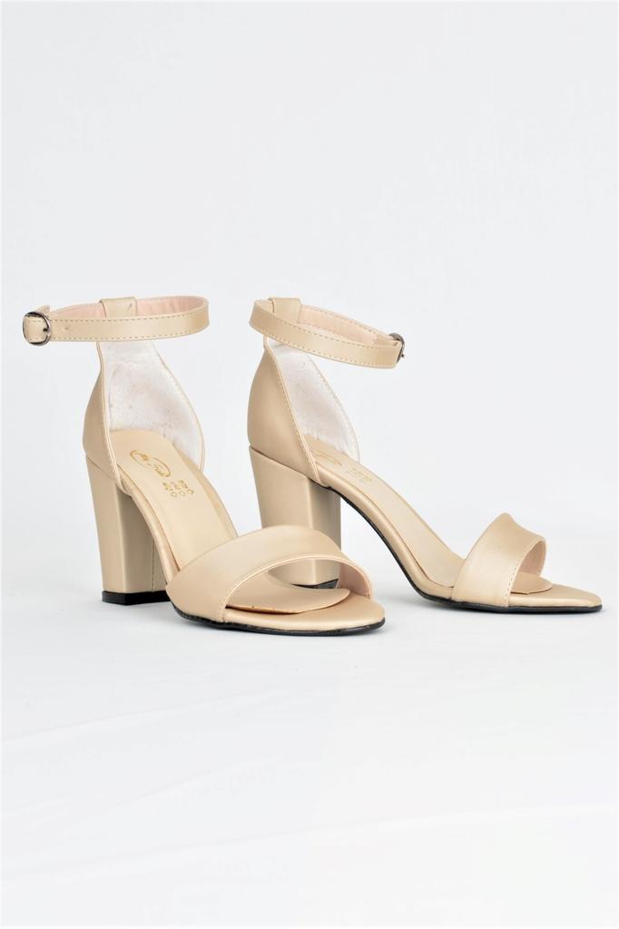 Женские повседневные сандалии Платиновые босоножки на каблуке с одним ремешком 9 см