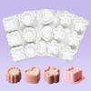 New Handmade Groove Flower Love Star Mousse Mold Round Square Cake Baking Silicone Mold Jelly Pudding Candle Molds