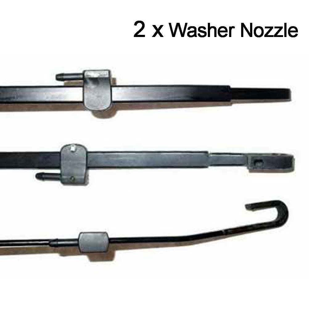 Универсальный 2X передний рычаг стеклоочистителя, форсунка для омывателя, набор для струйного распыления для Renault Espace 3 для VW Crafter Smart Fortwo 12 мм крюк