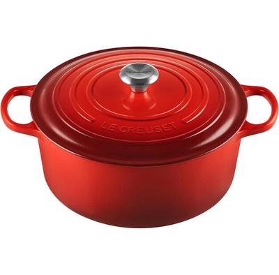 Жаровня Le Creuset Signature круглая 30 см вишнево-красная (21177300602430)