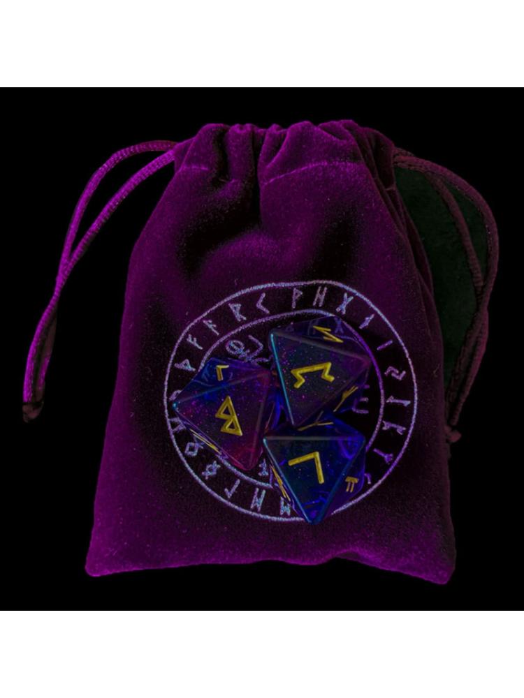 3 шт. 8-гранные рунические кости, смола, ассорти, набор многогранных кубиков, стол для гадания, рулон, карты для вечеринок, игровая игрушка