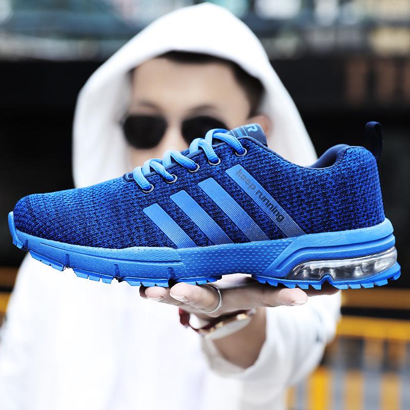 Мужская обувь новая воздушная подушка летящая тканая спортивная обувь мужская осень большой размер повседневная обувь 2025 весенне-осенний тренд мужская обувь