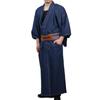 Kimono Denim Kimono Japanese Clothes Plain Denim [SWINGPLUS] Men's (M, Indigo)