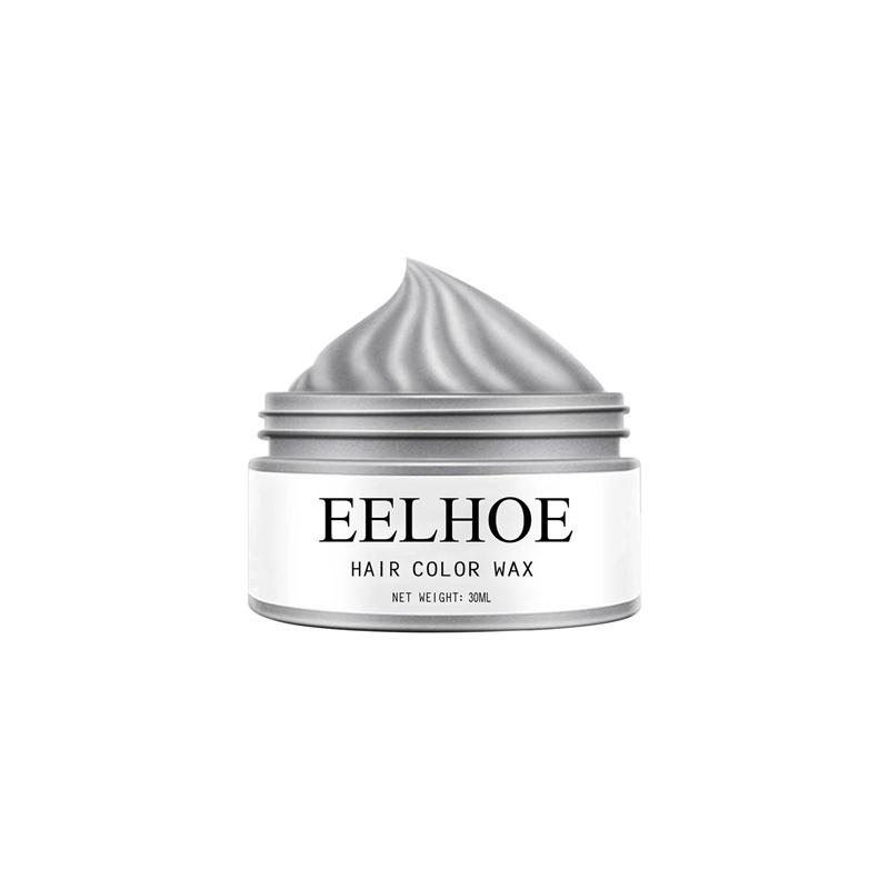 EELHOE Temporary Hair Wax 6 Color Colorful Hair Wax Clay Natural Color Non-toxic Harmless One-time Easy Dyeing