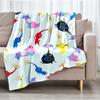 Pikmin Theme Printed Blanket - Perfect for Couch, Bed, Travel & Outdoor Use | Machine Washable, Cozy & Durable.