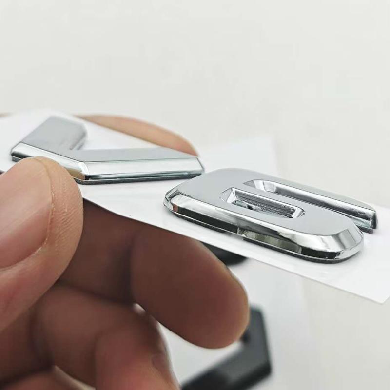 3D ABS Car Letters Logo V6 Badge Sticker Rear Trunk Emblem Decals For Mercedes Benz GLE ML SLK Class W204 C280 Auto Accessories