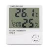 Electronic Temperature Humidity Meter Clock Digital Display Thermometer Hygrometer for Indoor