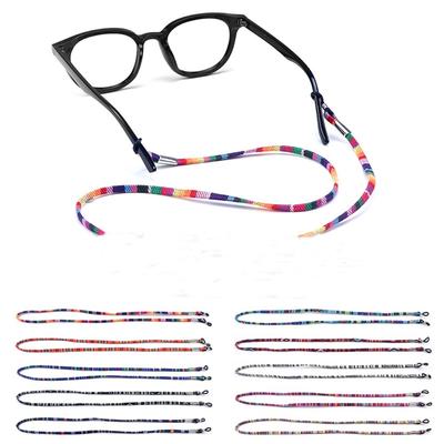 Полиэстеровый шнурок для очков, красочные ремешки для солнцезащитных очков, прочные держатели для очков, спорт