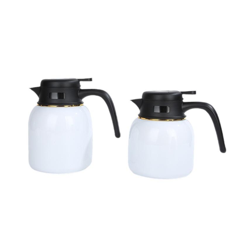 Большой емкости из нержавеющей стали 316, чайник для тушения, офисный чайный чайник с разделением воды, портативный изоляционный горшок с вакуумной ручкой