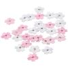 30pcs 2.5*2.3cm Colorful  Sakura Embroidered Patches  Hats