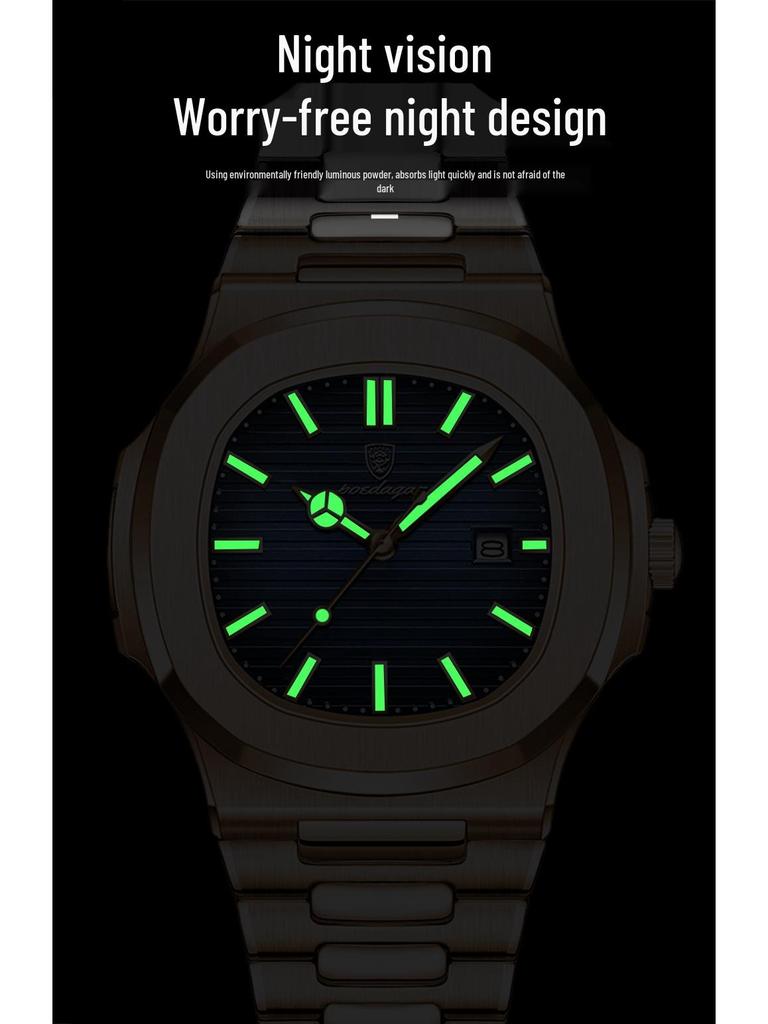 Швейцарские Водонепроницаемые Мужские Ультратонкие Роскошные Кварцевые Модные Часы