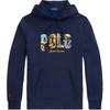 Polo Вышитое худи-пуловер Мужские худи Синий 710934739-001