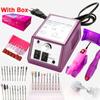 Nail Drill Electric Apparatus for Manicure 10pcs Milling Cutters Drill Bits Set Gel Cuticle Remover Pedicure Machine Nail Art
