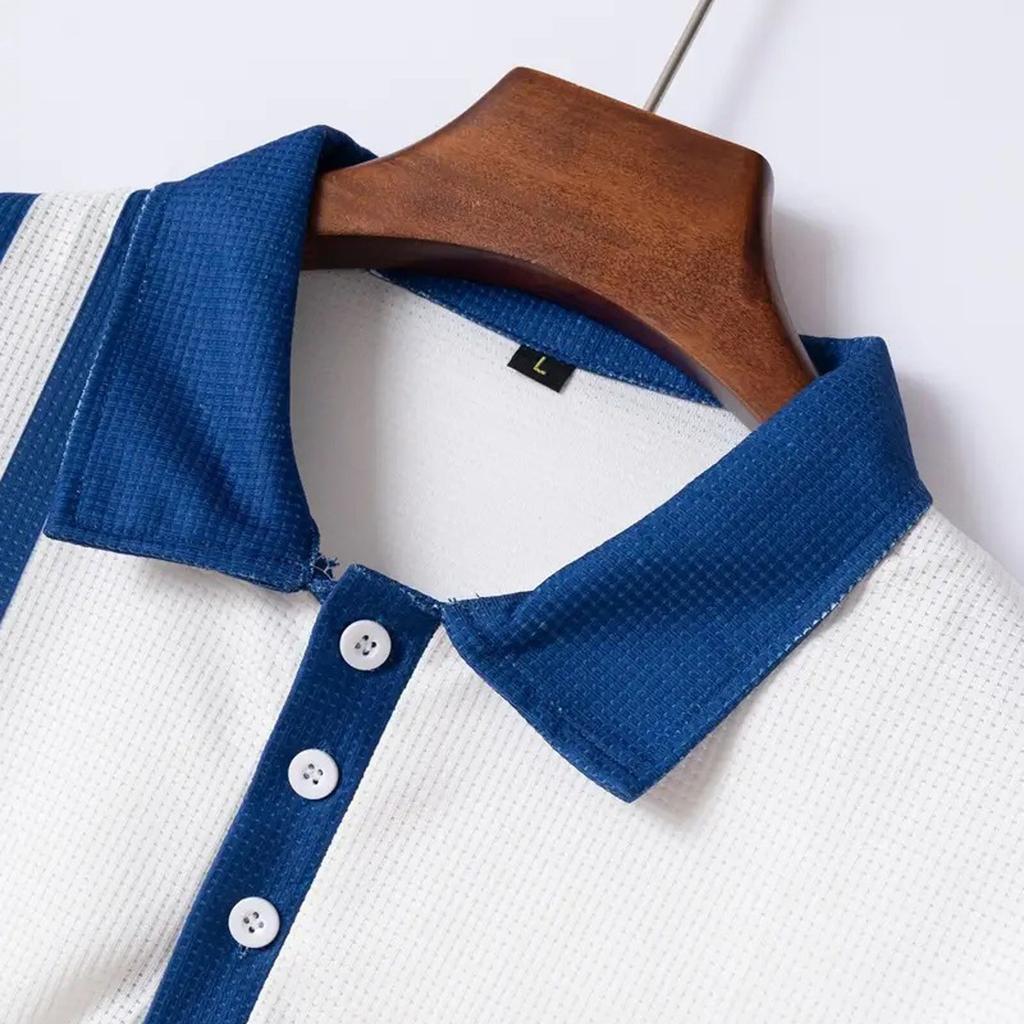 Мужская летняя дышащая рубашка с короткими рукавами и культурой отдыха