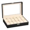 10 12 Slots Wrist Watch Box Watch Holder Storage Case Organizer PU Leather Watch Display Box