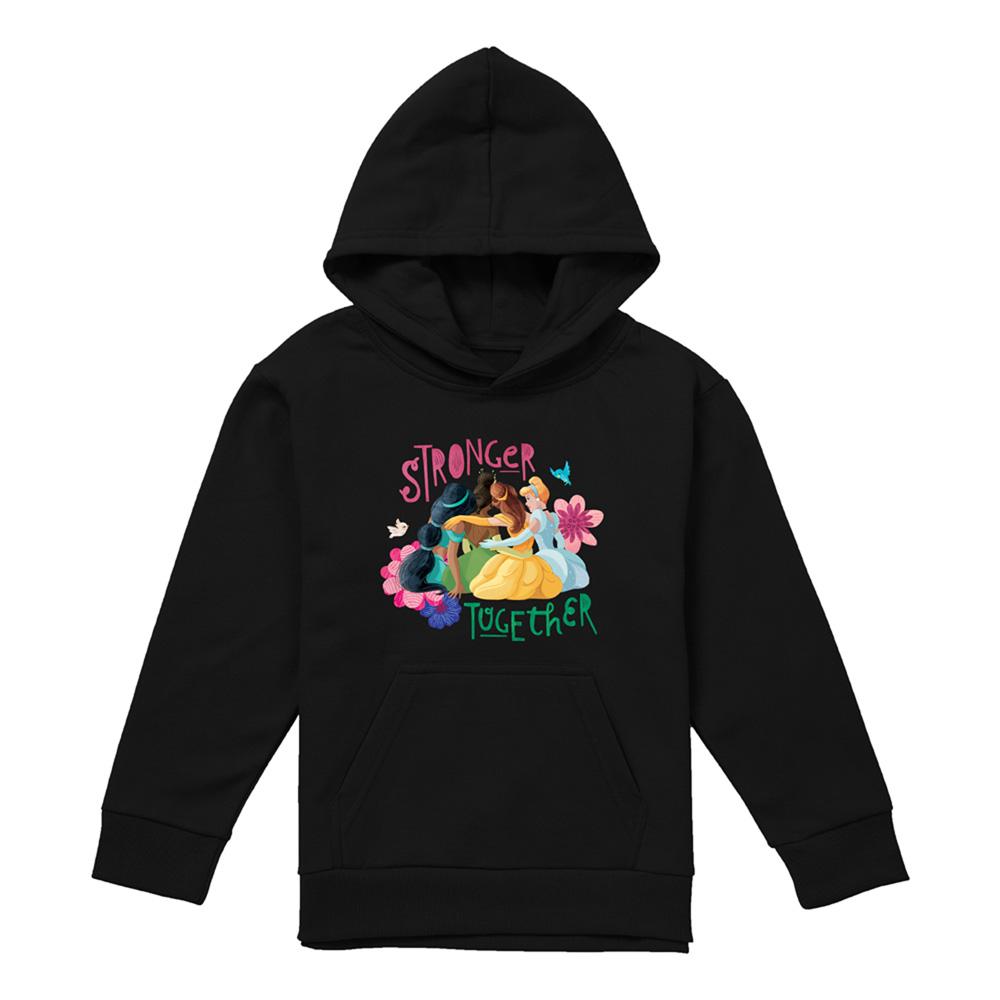 Disney Princess Childrens/Kids Stronger Together Jasmine, Tiana And Belle Hoodie