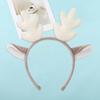 Christmas Antler Hairband Elastic Anti-slip Plush Fit for All Ages Christmas Hair Accessories Holiday Party Decorations Costume Festive Reindeer