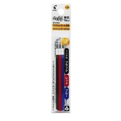 Pilot Frixion Ball 3 гелевые чернила для мультиручки, набор из 3 цветов 0,38 мм (Ящик 10)