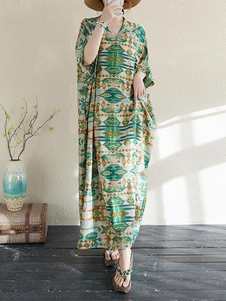 Xitao Платье с короткими рукавами и цветочным принтом ZMY1017