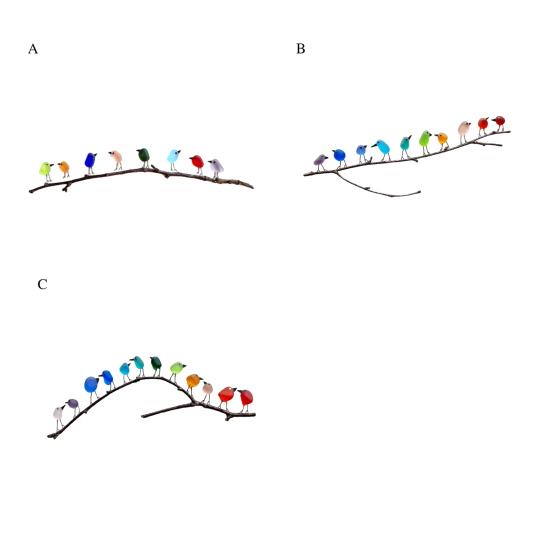 Настенный декор в виде морских стеклянных птиц Yousheng, мини-радужные птицы на ветке, символ дружбы, настенное крепление, украшение из морского стекла, подарок для друзей