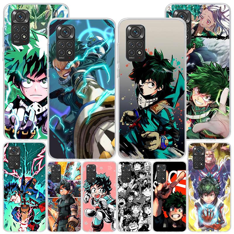 My Hero Izuku Deku Phone Case For Xiaomi Redmi Note 15 14 13 12S 12 11 Pro Plus 14S 11S 11E 10 10S 11T 5G Personalized Cover Red
