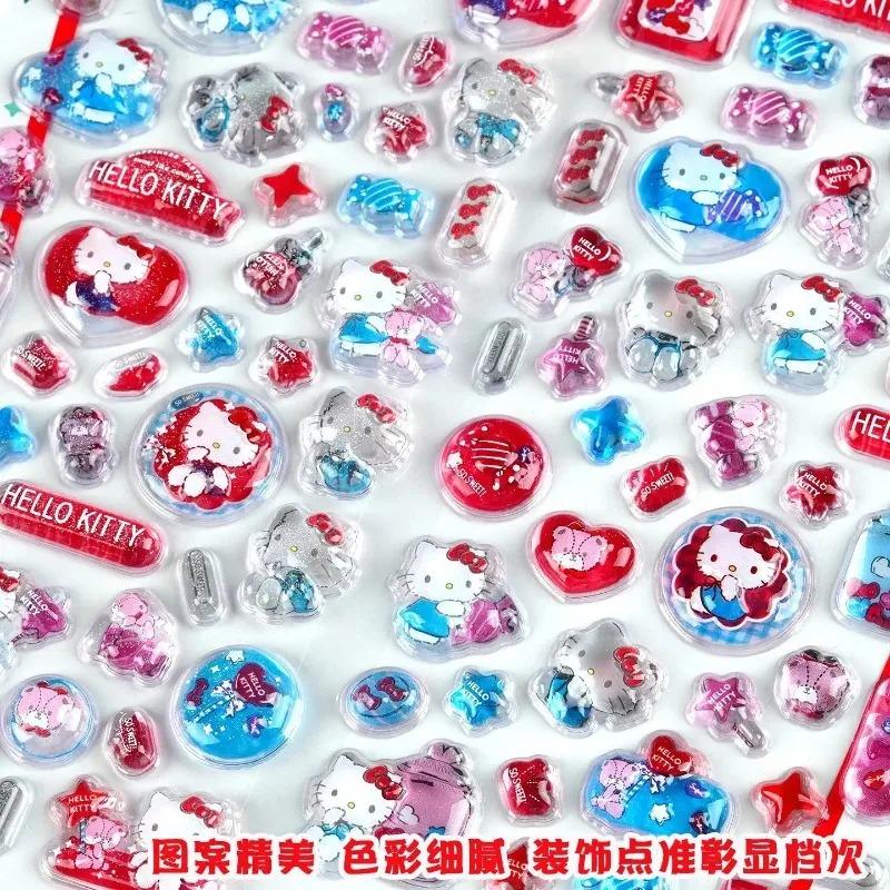 Kawaii Hellokitty 3D Drop Stickers Cute Phone Case Laptop Water Bottle Decorations Stickers School Stationery Supplies